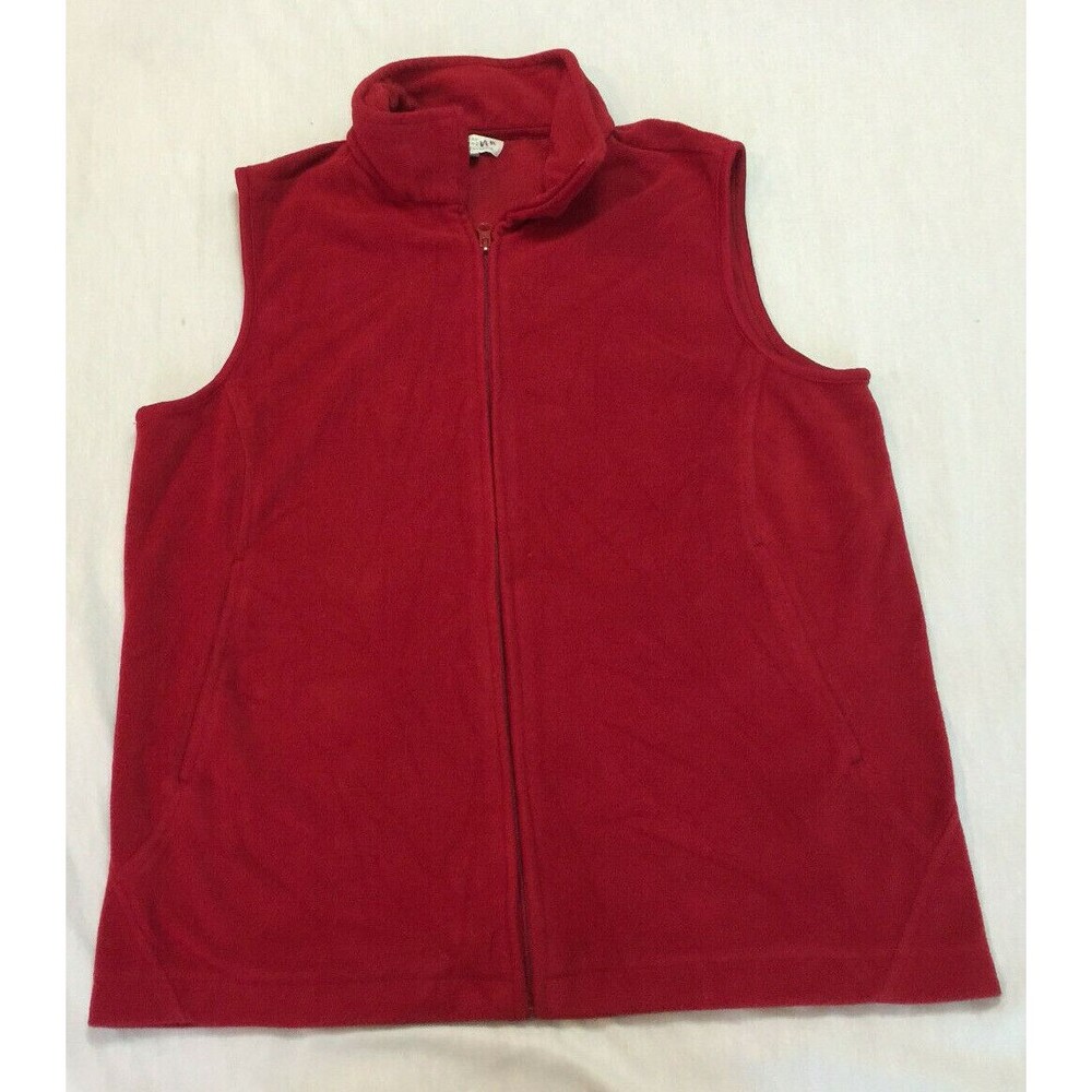 GREAT NORTHWEST WOMENS FULL ZIP FLEECE VEST SIZE M